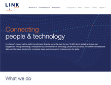 Tablet Screenshot of linkgroup.com